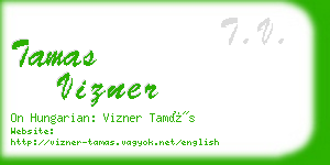 tamas vizner business card